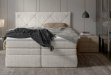LUNGO – Lit Coffre Box Spring avec Matelas Bonnell