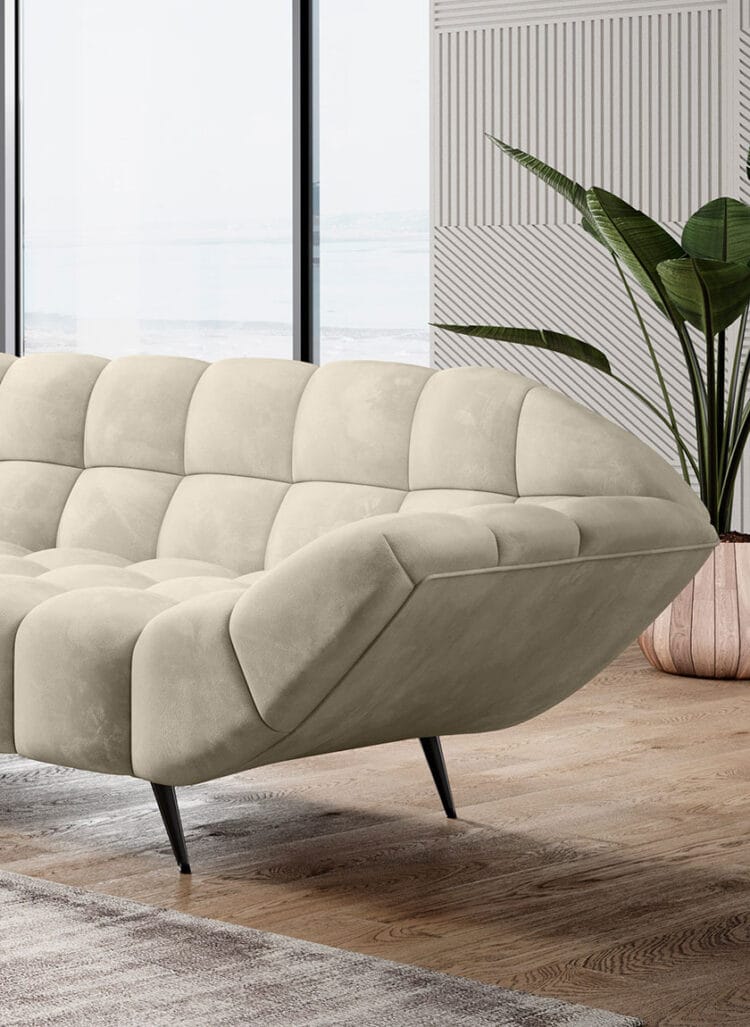 GAPPA – Canapé droit 3 places – 222 x 94cm