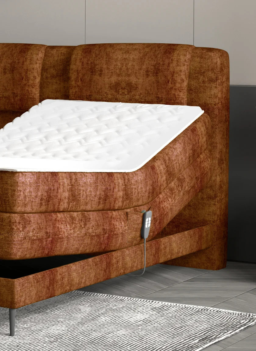 WAVE – Lit Électrique Box Spring avec Matelas à Ressorts