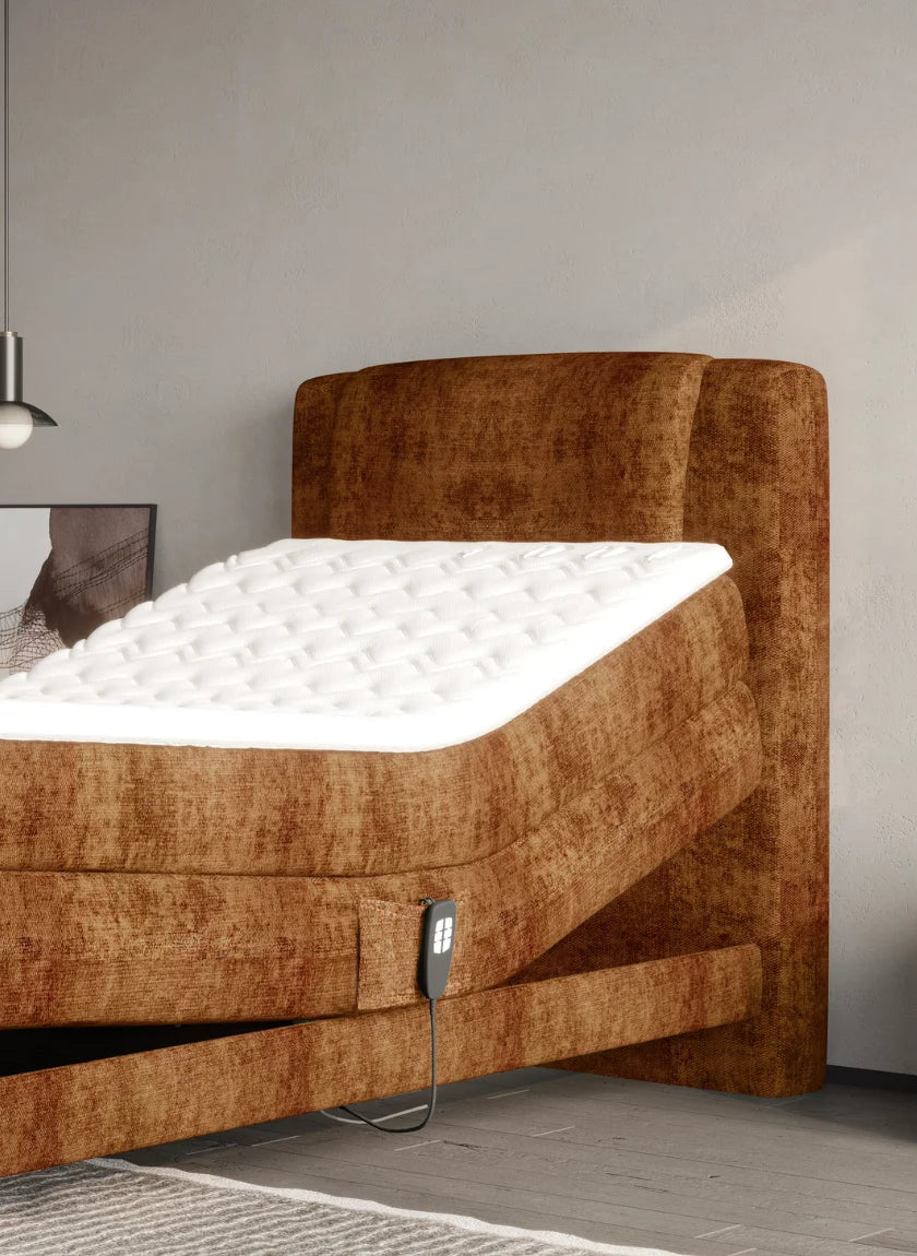 WAVE 100 – Lit Électrique Box Spring avec Matelas à Ressorts – 1 Personne