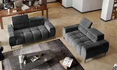 PLAZA – Canapé droit avec assise électrique – 2 places – 192 x 105cm