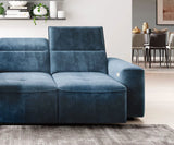 COLTON MINI – Canapé d'angle convertible avec assise électrique + coffre – 296 x 227cm