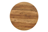 Lot de 2 Tables basses Rondes Effet Mango AYLEN - 45-50 x 80-50 cm