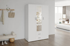 Armoire 3 portes avec miroir MARCO - 120 cm