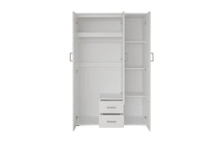 Armoire 3 portes avec miroir MARCO - 120 cm