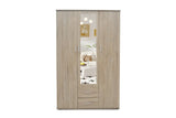 Armoire 3 portes avec miroir MARCO - 120 cm