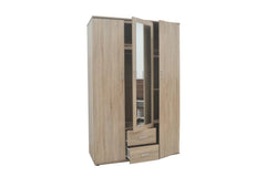 Armoire 3 portes avec miroir MARCO - 120 cm