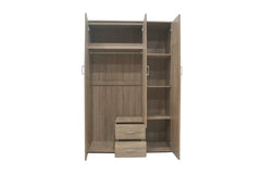 Armoire 3 portes avec miroir MARCO - 120 cm