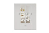 Armoire 4 portes avec 2 miroirs MARCO - 160 cm