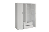 Armoire 4 portes avec 2 miroirs MARCO - 160 cm