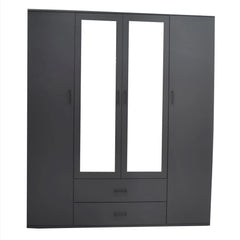 Armoire 4 portes avec 2 miroirs MARCO - 160 cm
