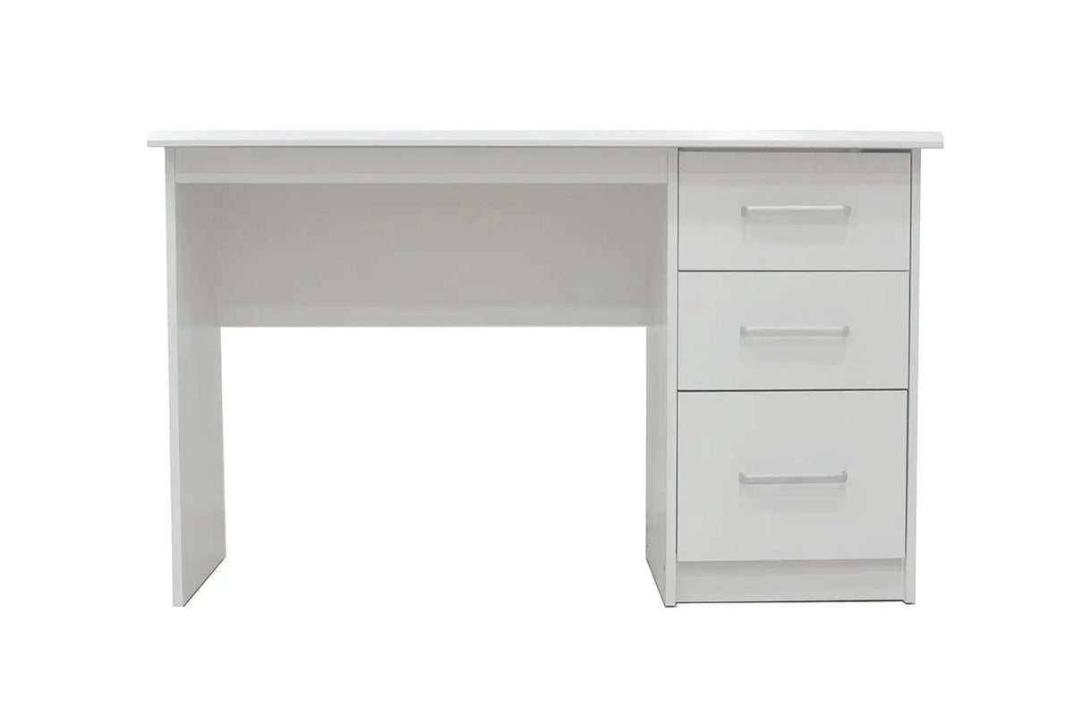 Bureau MATIS 3 tiroirs en MDF - Bureau droit 121 x 60 cm