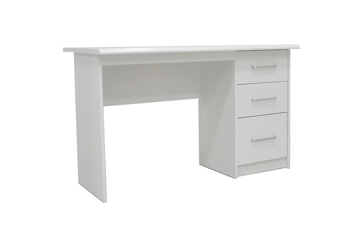 Bureau MATIS 3 tiroirs en MDF - Bureau droit 121 x 60 cm