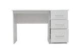 Bureau MATIS 3 tiroirs en MDF - Bureau droit 121 x 60 cm