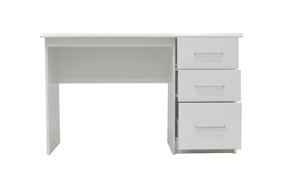 Bureau MATIS 3 tiroirs en MDF - Bureau droit 121 x 60 cm