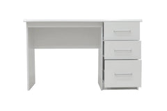 Bureau MATIS 3 tiroirs en MDF - Bureau droit 121 x 60 cm