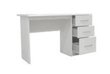 Bureau MATIS 3 tiroirs en MDF - Bureau droit 121 x 60 cm