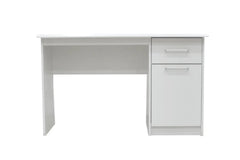 Bureau MILO 1 tiroir 1 porte en MDF - Bureau droit 121 x 60 cm