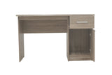 Bureau MILO 1 tiroir 1 porte en MDF - Bureau droit 121 x 60 cm