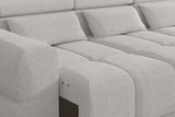 PANAMA S – Canapé d'angle convertible électrique avec coffre de rangement – 290 x 188 cm