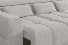 PANAMA S – Canapé d'angle convertible électrique avec coffre de rangement – 290 x 188 cm
