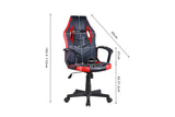 Chaise Gaming TYGER en Similicuir (PU) - Chaise de jeu réglable 57,5 x 65 cm