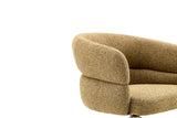 Chaise Pivotante avec Accoudoirs LEONY en Tissu - 61 x 61 cm