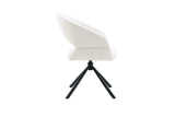Chaise Pivotante de Salle à Manger AMBERY en Tissu - 60 x 63,5 cm