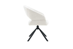 Chaise Pivotante de Salle à Manger AMBERY en Tissu - 60 x 63,5 cm