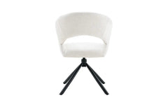 Chaise Pivotante de Salle à Manger AMBERY en Tissu - 60 x 63,5 cm