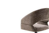 Chaise Pivotante de Salle à Manger AMBERY en Tissu - 60 x 63,5 cm