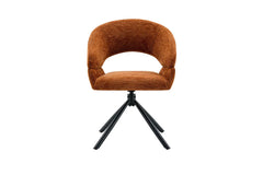Chaise Pivotante de Salle à Manger AMBERY en Tissu - 60 x 63,5 cm