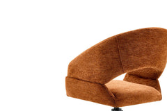 Chaise Pivotante de Salle à Manger AMBERY en Tissu - 60 x 63,5 cm