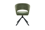Chaise Pivotante de Salle à Manger AMBERY en Tissu - 60 x 63,5 cm