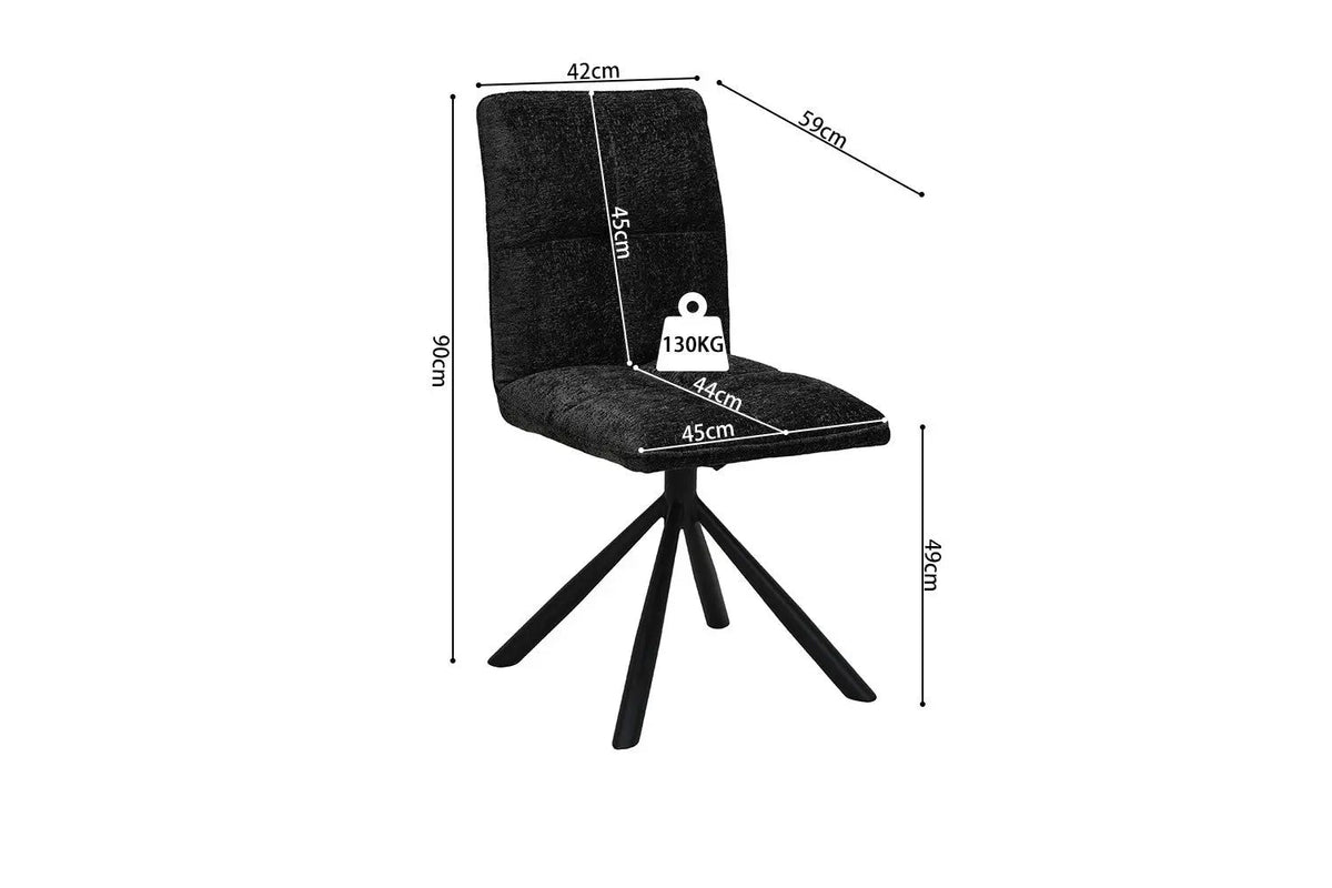 Chaise Pivotante de Salle à Manger JYA - 91 x 45 cm
