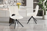 Chaise Pivotante de Salle à Manger MORY en Tissu - 48 x 59.5 cm