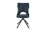 Chaise Pivotante de Salle à Manger MORY en Tissu - 48 x 59.5 cm