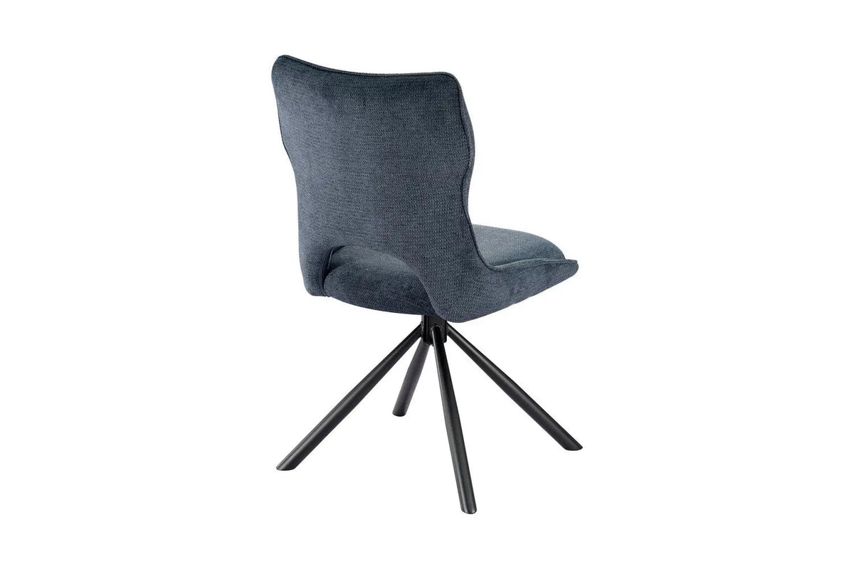 Chaise Pivotante de Salle à Manger MORY en Tissu - 48 x 59.5 cm