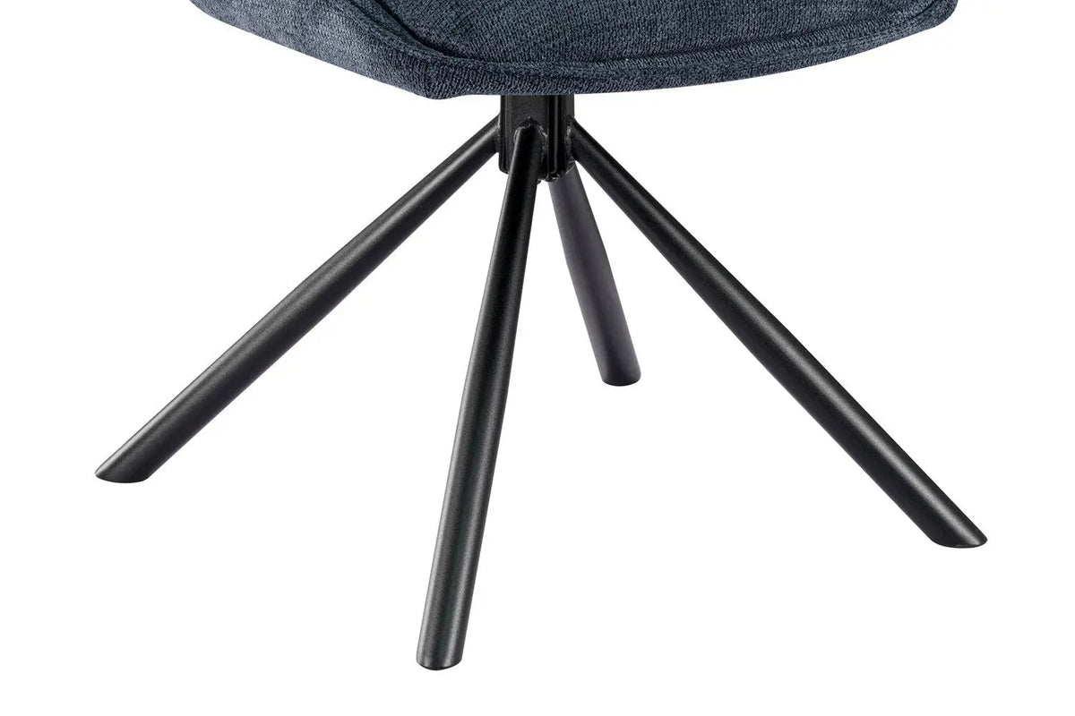 Chaise Pivotante de Salle à Manger MORY en Tissu - 48 x 59.5 cm