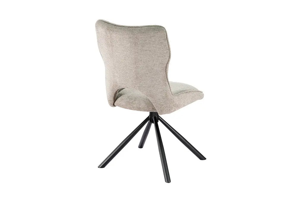 Chaise Pivotante de Salle à Manger MORY en Tissu - 48 x 59.5 cm