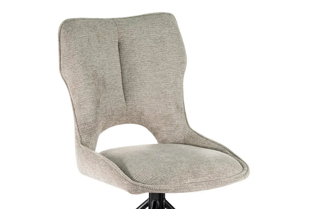 Chaise Pivotante de Salle à Manger MORY en Tissu - 48 x 59.5 cm