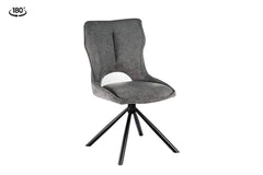 Chaise Pivotante de Salle à Manger MORY en Tissu - 48 x 59.5 cm