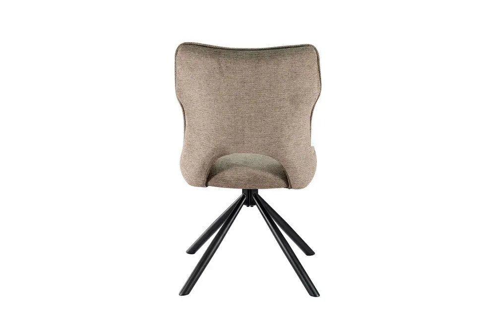 Chaise Pivotante de Salle à Manger MORY en Tissu - 48 x 59.5 cm