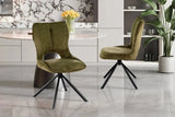 Chaise Pivotante de Salle à Manger MORY en Tissu - 48 x 59.5 cm