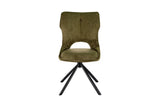 Chaise Pivotante de Salle à Manger MORY en Tissu - 48 x 59.5 cm