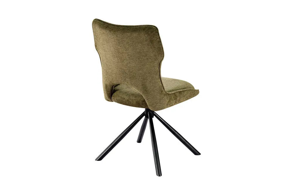 Chaise Pivotante de Salle à Manger MORY en Tissu - 48 x 59.5 cm