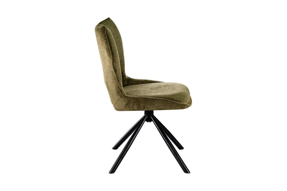 Chaise Pivotante de Salle à Manger MORY en Tissu - 48 x 59.5 cm