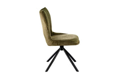 Chaise Pivotante de Salle à Manger MORY en Tissu - 48 x 59.5 cm