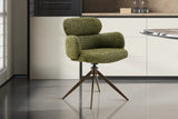 Chaise Pivotante de Salle à Manger ROXANA en Tissu - 59 x 58 cm