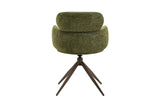 Chaise Pivotante de Salle à Manger ROXANA en Tissu - 59 x 58 cm